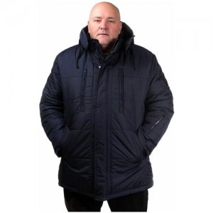 Куртка мужская МОД 12124 Б, темно-синий, 70/182 Naviator. Цвет: черный
