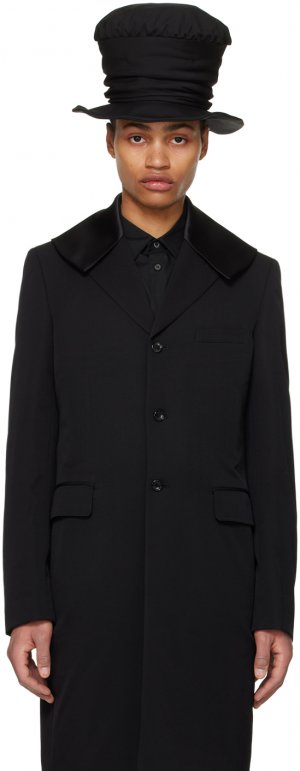 Черное пальто с матросским воротником Comme Des Garcons Garçons