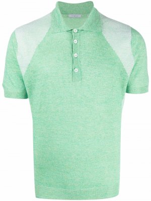 Contrast-panel polo shirt Malo. Цвет: зеленый