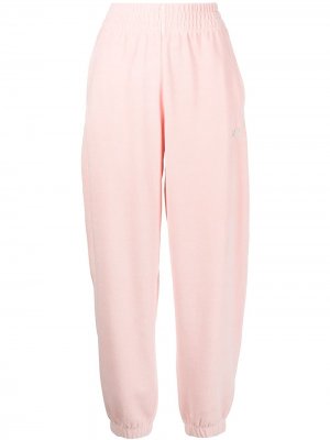 Зауженные бархатные брюки alexanderwang.t. Цвет: розовый