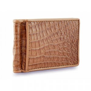 Зажим для купюр kk-521a, коричневый Exotic Leather. Цвет: коричневый