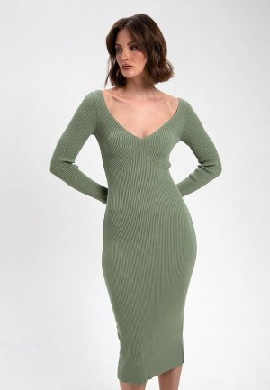 Платье Fors. Цвет: зеленый