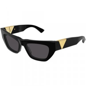 Солнцезащитные очки, черный Bottega Veneta. Цвет: черный/серый