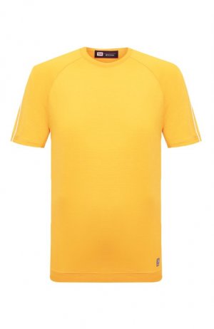 Шерстяная футболка Zegna. Цвет: жёлтый