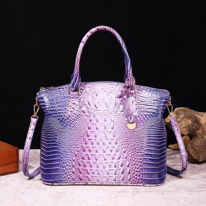 Винтажная сумка через плечо, разноцветная плечо из кожи аллигатора для женщин VIA ROMA
