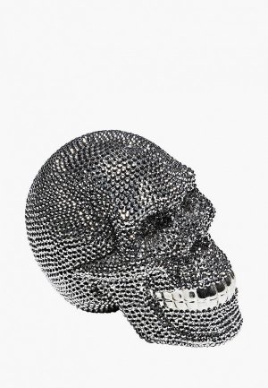 Копилка KARE Design Skull Crystal, коллекция Череп с кристаллами 14*16*21. Цвет: серебряный