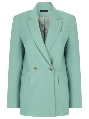 Пиджак однотонный VASSA&CO. Цвет: зеленый