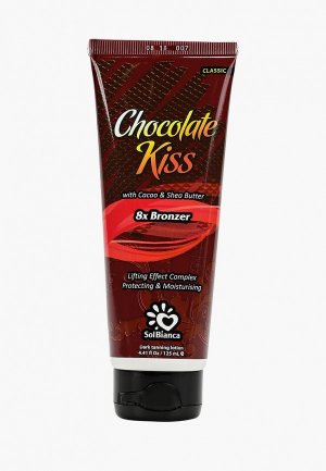 Крем для тела Solbianca “Chocolate Kiss” с маслом какао, Ши и бронзаторами. Цвет: прозрачный
