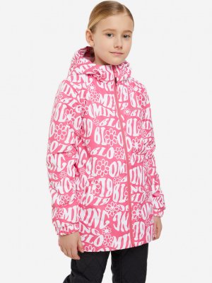 Куртка для девочек , Розовый Outventure. Цвет: розовый