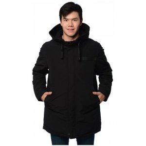 Зимняя куртка мужская CLASNA 007 размер 52, черный. Цвет: черный