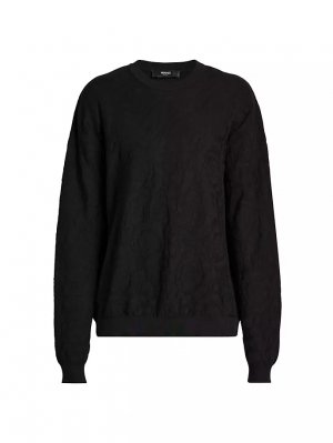 Вязаный свитер в стиле барокко , черный Versace