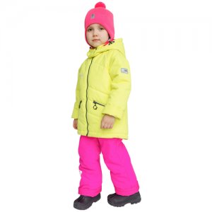Комплект с брюками UKI KiDS, размер 104, фуксия, розовый Kids. Цвет: розовый/желтый