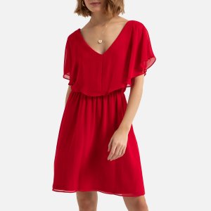 Платье NAF. Цвет: красный