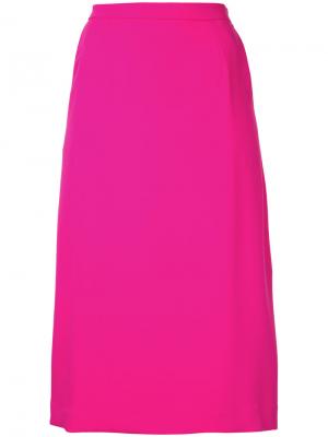 А-образная мини-юбка Cityshop. Цвет: розовый и фиолетовый