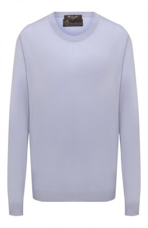 Шерстяной пуловер Loro Piana. Цвет: голубой