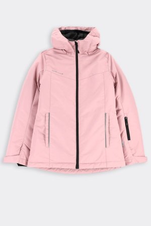 Лыжная куртка для девочки с покрытием DWR и капотом Coccodrillo