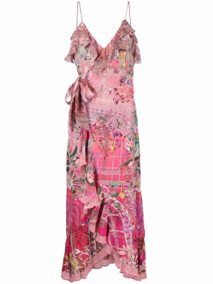 Шелковое платье Glasshouse Romance Camilla. Цвет: розовый