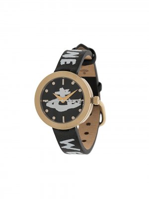 Наручные часы Orb с логотипом Vivienne Westwood. Цвет: черный