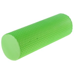 Роллер для йоги массажный, 45 × 15 см, цвет зелёный Sangh