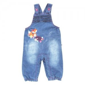 Полукомбинезон джинсовый для девочки (Размер: 80), арт. 372543, цвет Синий Jacky. Цвет: синий