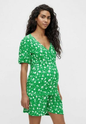 Блуза с принтом, зеленый Mamalicious