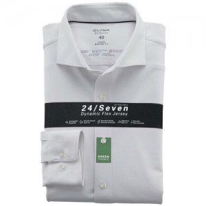 Рубашка мужская Luxor Modern Fit 24/Seven Джерси белая арт. 12108400 OLYMP. Цвет: белый