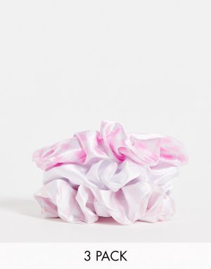 Набор резинок для волос в полоску Candy-Розовый цвет Smug