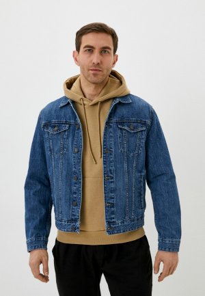 Куртка джинсовая Springfield. Цвет: синий