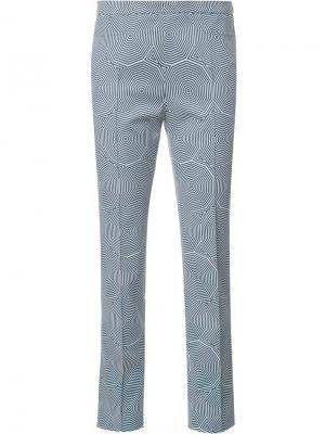 Укороченные брюки Franca Akris Punto. Цвет: синий