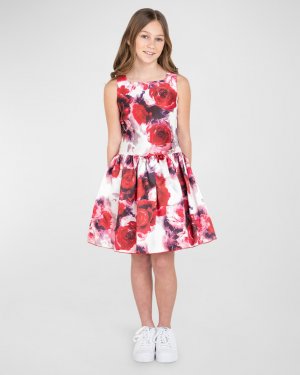 Платье Alexandra из парчи с цветочным принтом для девочки, размеры 8–16 Zoe