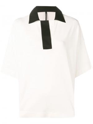 Рубашка-поло Pierantoniogaspari. Цвет: белый