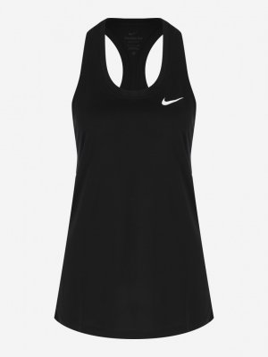 Майка женская Dri-Fit, Черный Nike. Цвет: черный