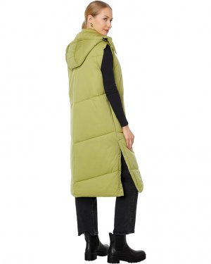 Утепленный жилет Hooded Maxi Puffer Vest, цвет Fern Avec Les Filles