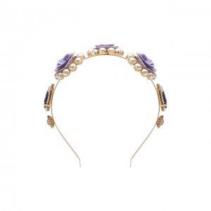 Ободок для волос Dolce & Gabbana. Цвет: фиолетовый