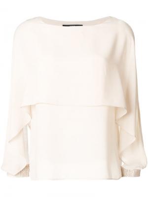 Блузка в стилистике кейпа Steffen Schraut. Цвет: нейтральные цвета