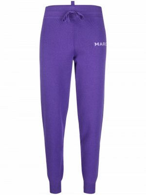 Зауженные спортивные брюки Knit с логотипом Marc Jacobs. Цвет: фиолетовый