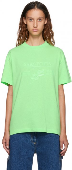 Зеленая футболка Якоб Saks Potts