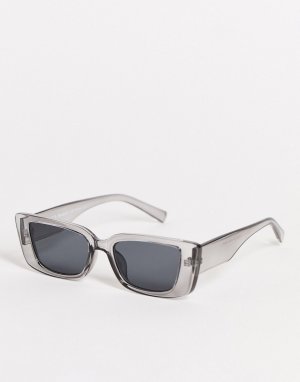 Серые квадратные солнцезащитные очки в стиле унисекс -Серый AJ Morgan