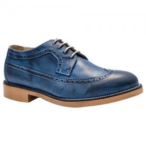 Туфли (мужские) 2065 (jeans) синий 41 Alessandro. Цвет: синий