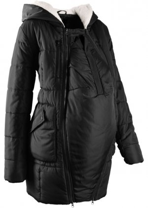 Куртка для беременных на подкладке с детской вставкой , черный Bpc Bonprix Collection