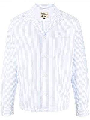 Полосатая рубашка с длинными рукавами Aspesi. Цвет: синий