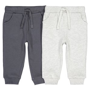 Комплект из 2 спортивных брюк LA REDOUTE COLLECTIONS. Цвет: серый