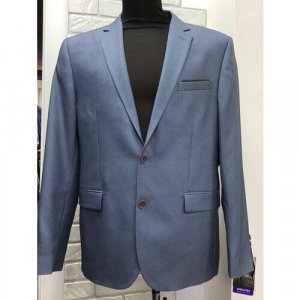 Пиджак , размер 182-108, голубой, серый ABSOLUTEX. Цвет: голубой/серый