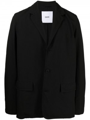 Однобортный пиджак строгого кроя OAMC. Цвет: черный