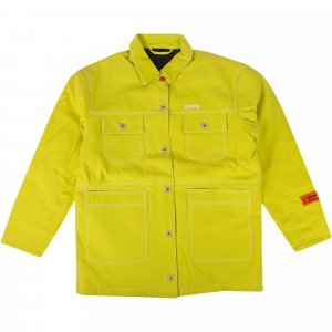 Джинсовая куртка с вышивкой , цвет Желтый Heron Preston