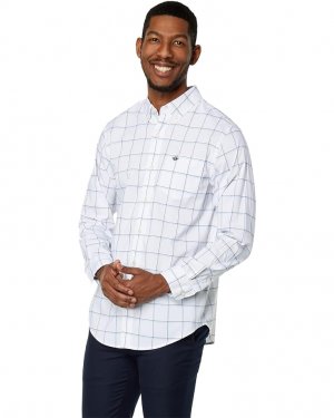 Рубашка Dockers Long Sleeve Signature Comfort Flex Shirt, цвет Lucent White/Plaid