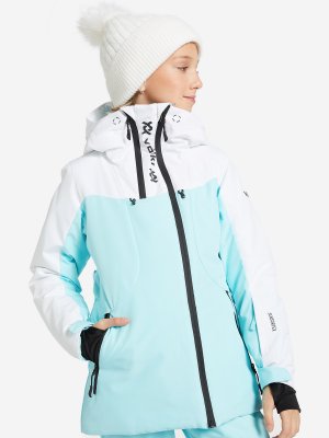 Куртка утепленная для девочек , Голубой Volkl. Цвет: голубой
