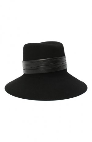 Фетровая шляпа Saint Laurent. Цвет: чёрный