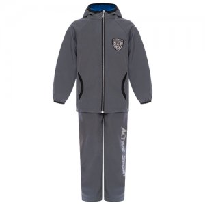 Комплект детский, Arctic kids 40-014, костюм куртка и брюки,софт шелл, демисезонный на рост 116 см, серый Утенок. Цвет: серый