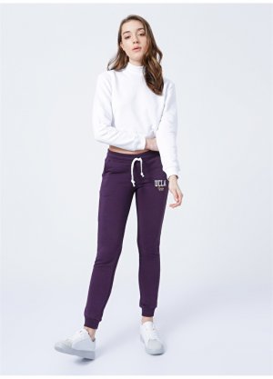Фиолетовые женские спортивные штаны со стандартной талией и вышивкой формы Ucla
